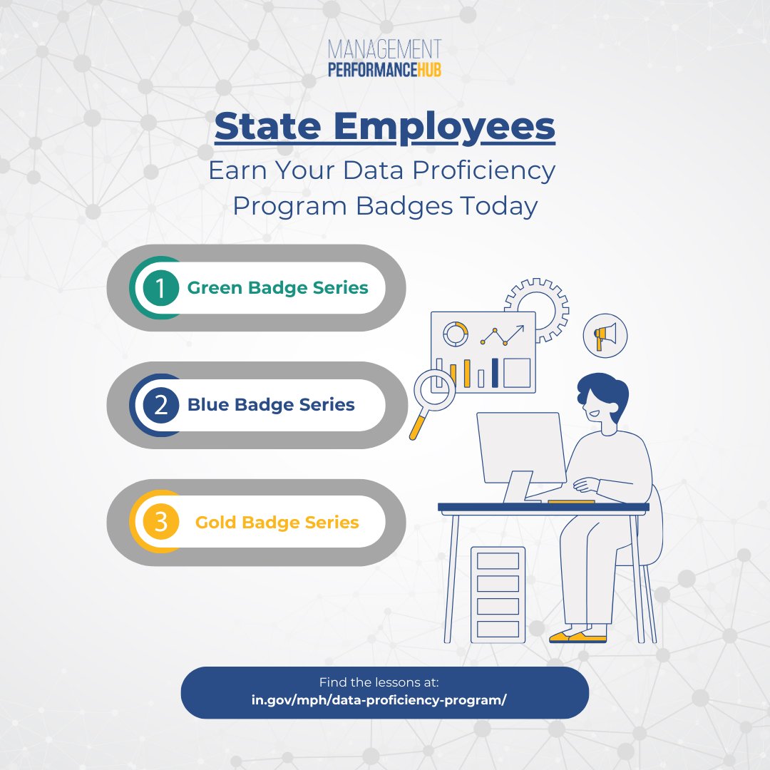 IndianaMPH's tweet image. Indiana MPH’s Data Proficiency Program is here to help State employees build confidence with data, no matter your role or background. Start earning badges on SuccessFactors.💡

in.gov/mph/data-profi…

#DataLiteracy #IndianaMPH #DataProficiency