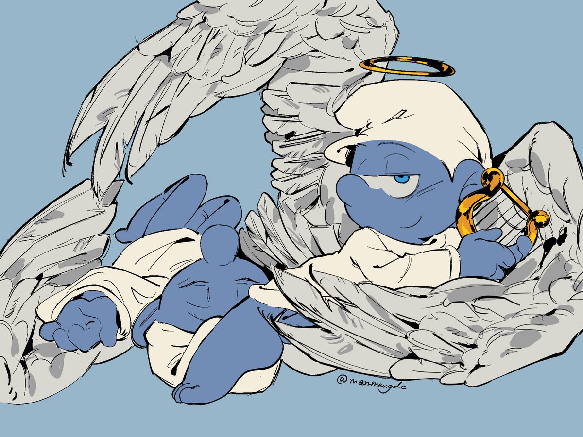 许久没画 ＃TheSmurfs