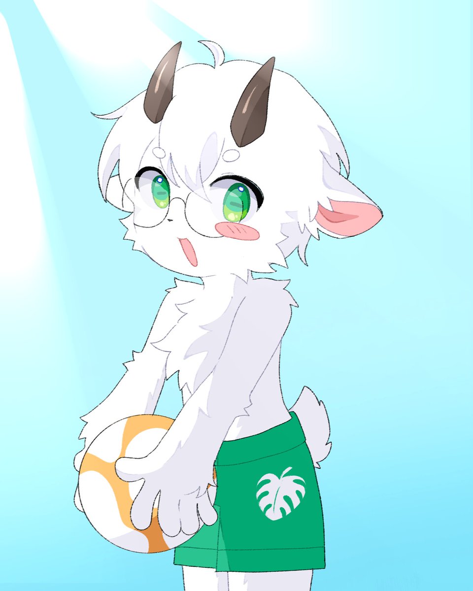 염소랑 공놀이할래?🏖️
🖌️: @ OKUSURI_fur