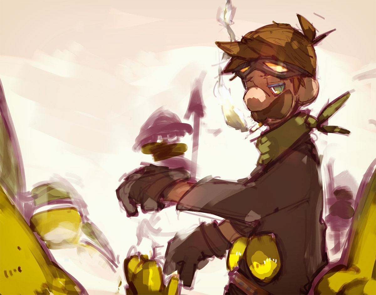 描いた中ではこの辺りのミスターLが好き。