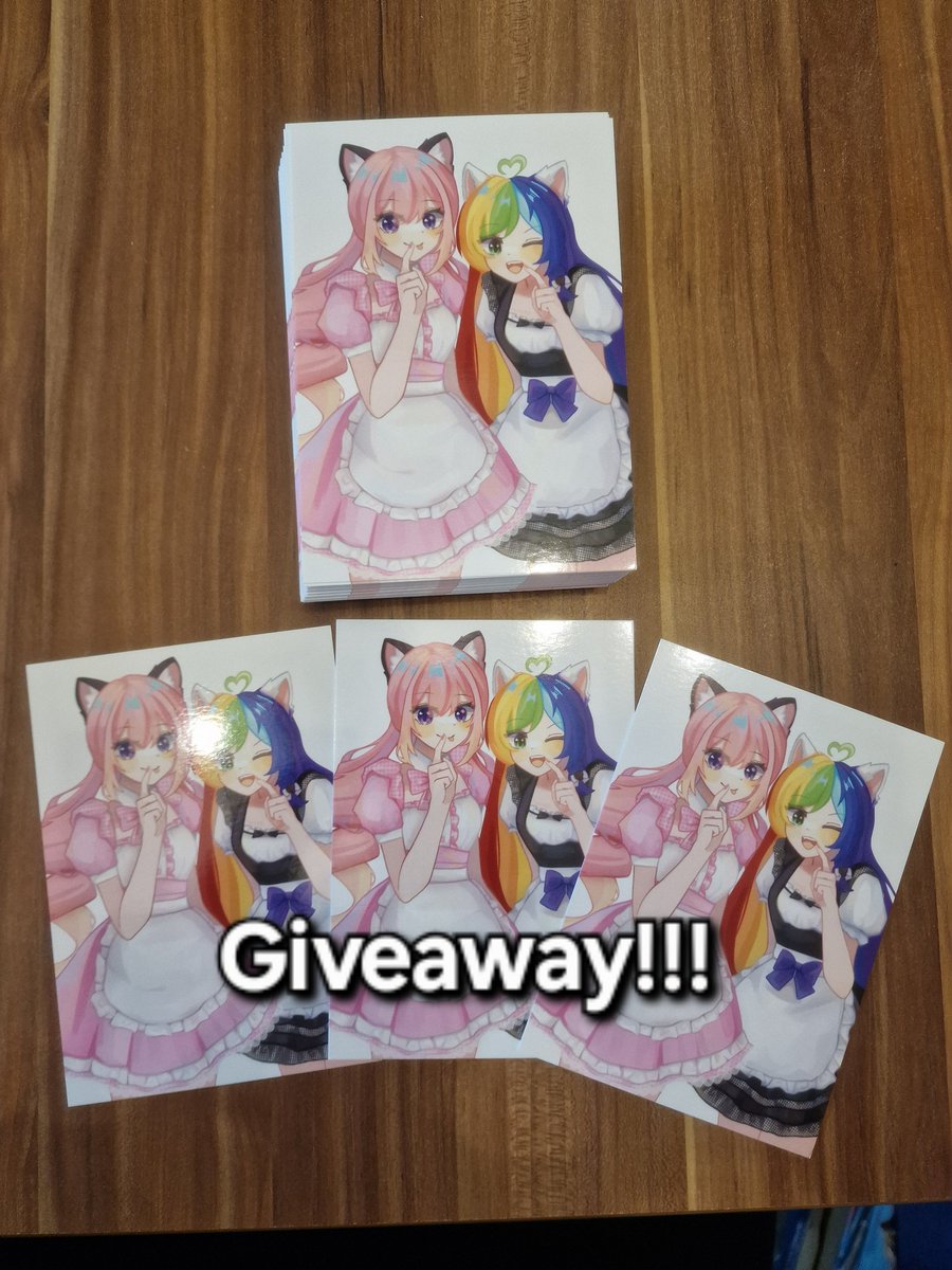 Shelly / Sequiona / V-Tube Misaki (@sequionaneko) on Twitter photo Dank der lieben <a href="/SalxiArt/">Salxi | Artist & VTuber || DEBÜT 24.08.25 ✨🌙</a> heißt es
! Giveaway-Time! 🥳
Ich werde je 3 Postkarten Verlosen
(instagram, Bluesky und DC)
Was ihr dafür tun müsst.
Folgt mir
Like den Beitrag
Kommentiert was die beiden euch zum essen servieren sollen 😉
Viel Glück euch!
Ich habt Zeit bis zum 31.08 Dank der lieben <a href="/SalxiArt/">Salxi | Artist & VTuber || DEBÜT 24.08.25 ✨🌙</a> heißt es
! Giveaway-Time! 🥳
Ich werde je 3 Postkarten Verlosen
(instagram, Bluesky und DC)
Was ihr dafür tun müsst.
Folgt mir
Like den Beitrag
Kommentiert was die beiden euch zum essen servieren sollen 😉
Viel Glück euch!
Ich habt Zeit bis zum 31.08