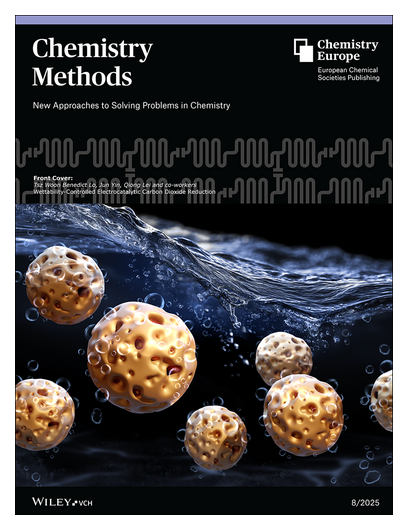 ChemEurope's tweet photo. #ChemMethods #OnTheCover Wettability-Controlled Electrocatalytic #CarbonDioxide Reduction (Qiong Lei and co-workers) https://t.co/jI60MoNu7g 🔓 https://t.co/QxJdQi4uAT https://t.co/IRlAf6wHam