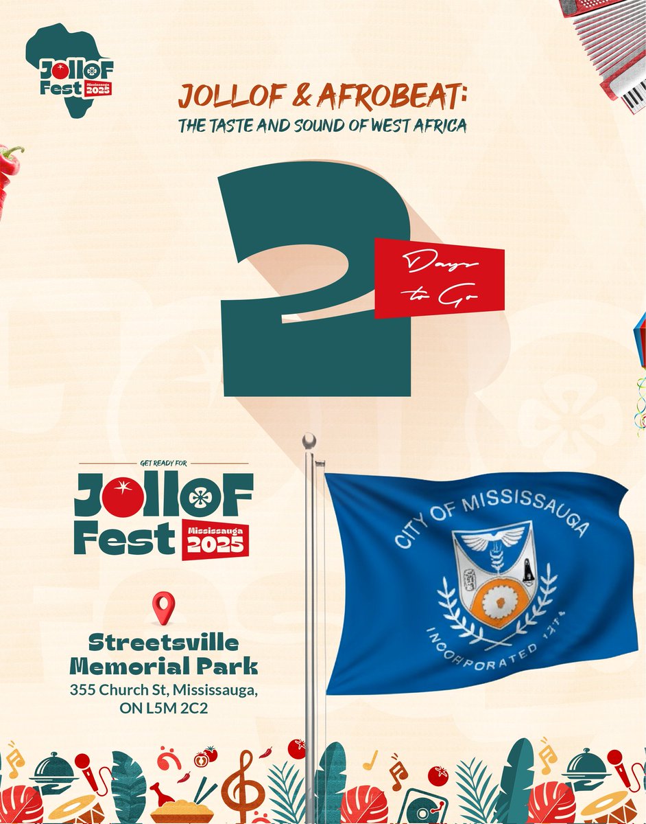 PinnickFoods's tweet photo. It's 2 days to #JollofFest and we couldn't be more excited 💃💃
Fun, family and food awaits at the biggest food and Afrobeats festival 🇨🇦
This event is proudly sponsored by Pinnick Foods 🍚🌶️ https://t.co/FwujmISeDq