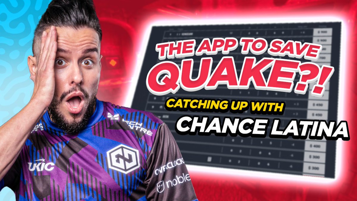 TeamEndpoint's tweet image. .@Av3k catches up with @chancecosm, creator of &apos;Chancey&apos;, an app designed to help players find games and reduce queue times.

Will this be the saviour Quake players have been looking for? 🧐
youtu.be/SX35upvXnaY