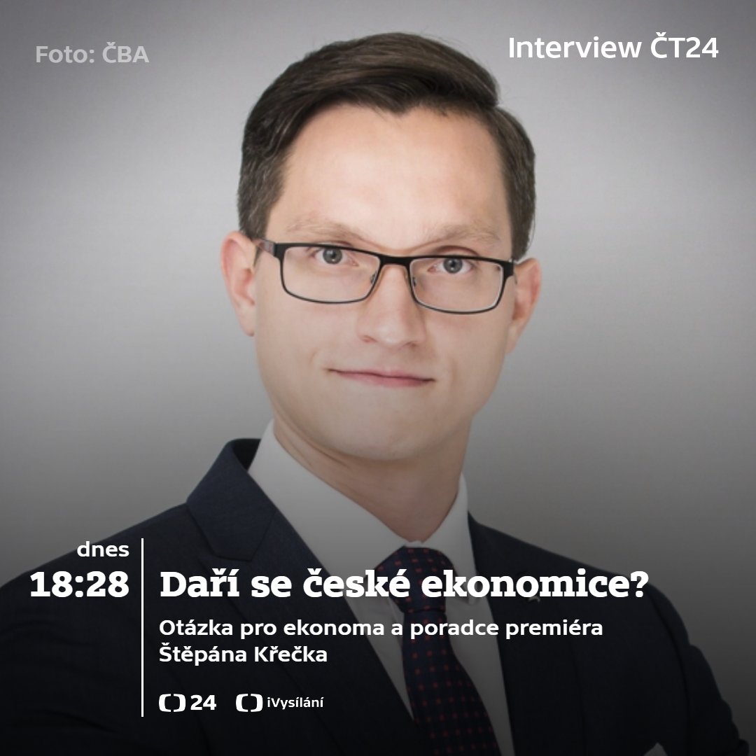 Ministerstvo financí odhaduje zlepšení letošního hospodářského růstu. Jaká je kondice české ekonomiky? A jak vnímat to, že plánovaný schodek rozpočtu pro příští rok by měl být o 40 miliard vyšší než letos?

👉 Zeptáme se ekonoma a poradce premiéra Štěpána Křečka. V 18:28 na ČT24.