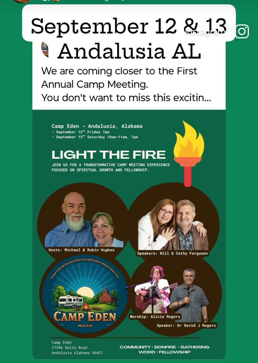 togethernprayer's tweet photo. Come join us at the Ministry Barn at Camp Eden.  
Friday and Saturday night September 12 &amp; 13, 7:00 pm.  
Saturday morning sessions September 13, 10:00 &amp; 11:00 am.  

Also a special time of Worship around the Camp Fire after Saturday nights service.
#fire #lightthefire #CampEden https://t.co/1dwgJi6Ql4