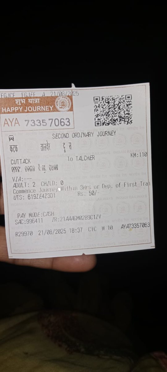 SRIKANT GOCHHAYAT (Ṧ𝗈cᎥáأᎥŝ𝖙) ✍️ (@srikant_talcher) on Twitter photo 👇
Train No. 68414 is running 2 hours late. Kindly look into the matter and resolve the issue at the earliest.
<a href="/AshwiniVaishnaw/">Ashwini Vaishnaw</a> <a href="/Central_Railway/">Central Railway</a>
<a href="/EastCoastRail/">East Coast Railway</a> <a href="/RailMinIndia/">Ministry of Railways</a>
<a href="/RailwaySeva/">RailwaySeva</a> <a href="/DRMKhurdaRoad/">DRM KhurdaRoad</a> 👇
Train No. 68414 is running 2 hours late. Kindly look into the matter and resolve the issue at the earliest.
<a href="/AshwiniVaishnaw/">Ashwini Vaishnaw</a> <a href="/Central_Railway/">Central Railway</a>
<a href="/EastCoastRail/">East Coast Railway</a> <a href="/RailMinIndia/">Ministry of Railways</a>
<a href="/RailwaySeva/">RailwaySeva</a> <a href="/DRMKhurdaRoad/">DRM KhurdaRoad</a>