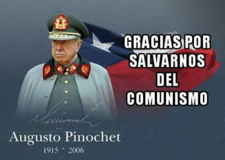 <a href="/diego_ibanezc/">Diego Ibáñez</a> Más recurren al general Pinochet, más saldrán en su defensa, hoy los chilenos no están tan ciegos, la realidad que estamos viviendo, está dejando al descubierto como fue el gobierno de Allende