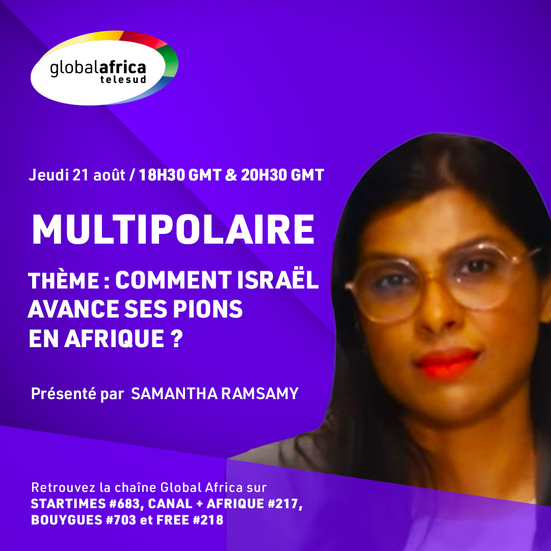 Global Africa Telesud (@telesud_) on Twitter photo Comment Israël avance ses pions en Afrique ? 🇮🇱🌍 Réponse ce soir dans Multipolaire présentée par @samantharamsa avec : <a href="/RegisHounkpe/">Régis Hounkpè</a> Directeur exécutif <a href="/InterglobeC/">InterGlobe Conseils</a> , <a href="/lpambou/">Pambou Lucien</a> Professeur d’économie & éditorialiste et Yves Ekoué Amaizo afrocentricity.com Comment Israël avance ses pions en Afrique ? 🇮🇱🌍 Réponse ce soir dans Multipolaire présentée par @samantharamsa avec : <a href="/RegisHounkpe/">Régis Hounkpè</a> Directeur exécutif <a href="/InterglobeC/">InterGlobe Conseils</a> , <a href="/lpambou/">Pambou Lucien</a> Professeur d’économie & éditorialiste et Yves Ekoué Amaizo afrocentricity.com