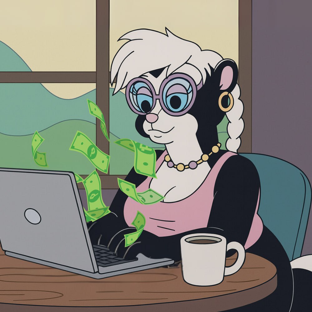 skanketh's tweet photo. $SKANK doesn’t move for money — money moves for her. 💵

#SKANK #MATTFURIE #ETH https://t.co/vKLGlXgPCs