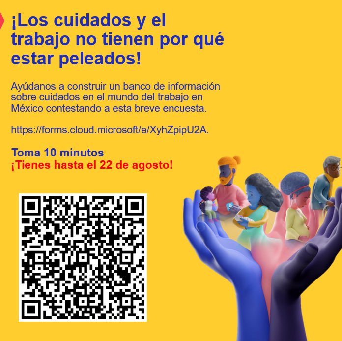 <a href="/cepal_onu/">CEPAL</a> y <a href="/OITMexico/">OIT México y Cuba</a> realizan un estudio sobre políticas de cuidados en el sector privado en #México

Elaboramos un cuestionario en línea para relevar experiencias exitosas en empresas mexicanas: forms.cloud.microsoft/e/XyhZpipU2A

¡Participa con tus aportes!