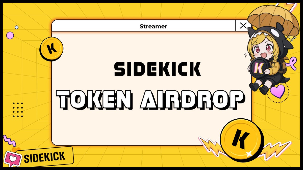 Sidekick Airdrop Update🎥

Today, we will complete the airdrop distribution for streamers who are also active platform users.
The rewards will be sent directly to their Sidekick built-in wallets (SOL address).
With this, the entire Season One airdrop for Sidekick platform users