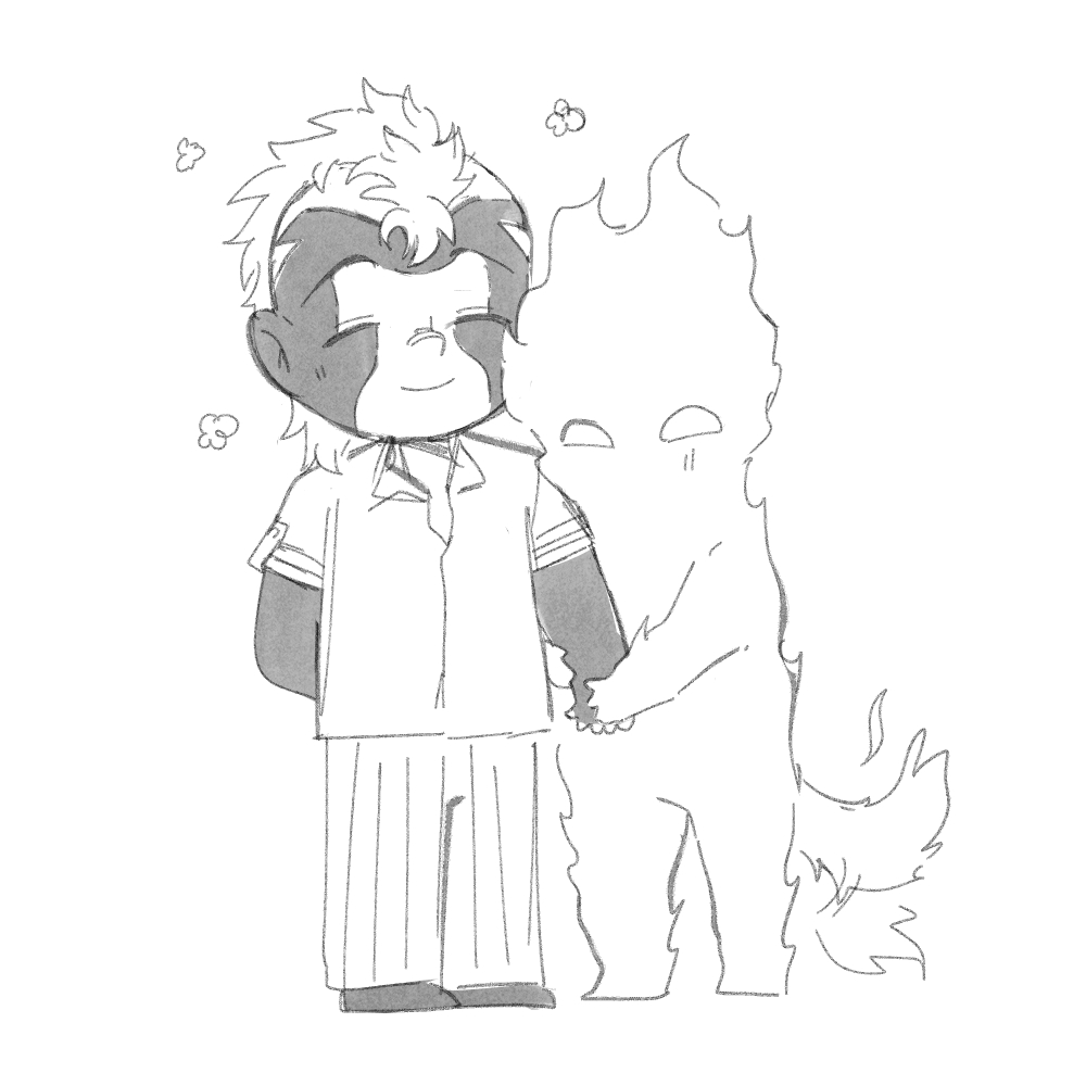(วันนี้หนุงหนิงกับมอนไฟ(?)ที่โรงเรียนตอนเย็น)