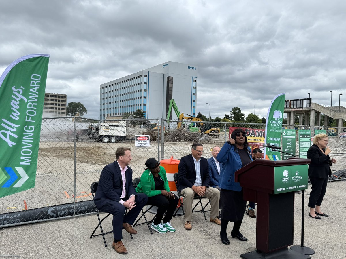 .<a href="/RepBrendaCarter/">Brenda Carter</a> of #Pontiac also joins us today. She shares the critical role she and MI Sen. Jeremy Moss played to secure $55 million in state funding for this transformational #OaklandCounty project.