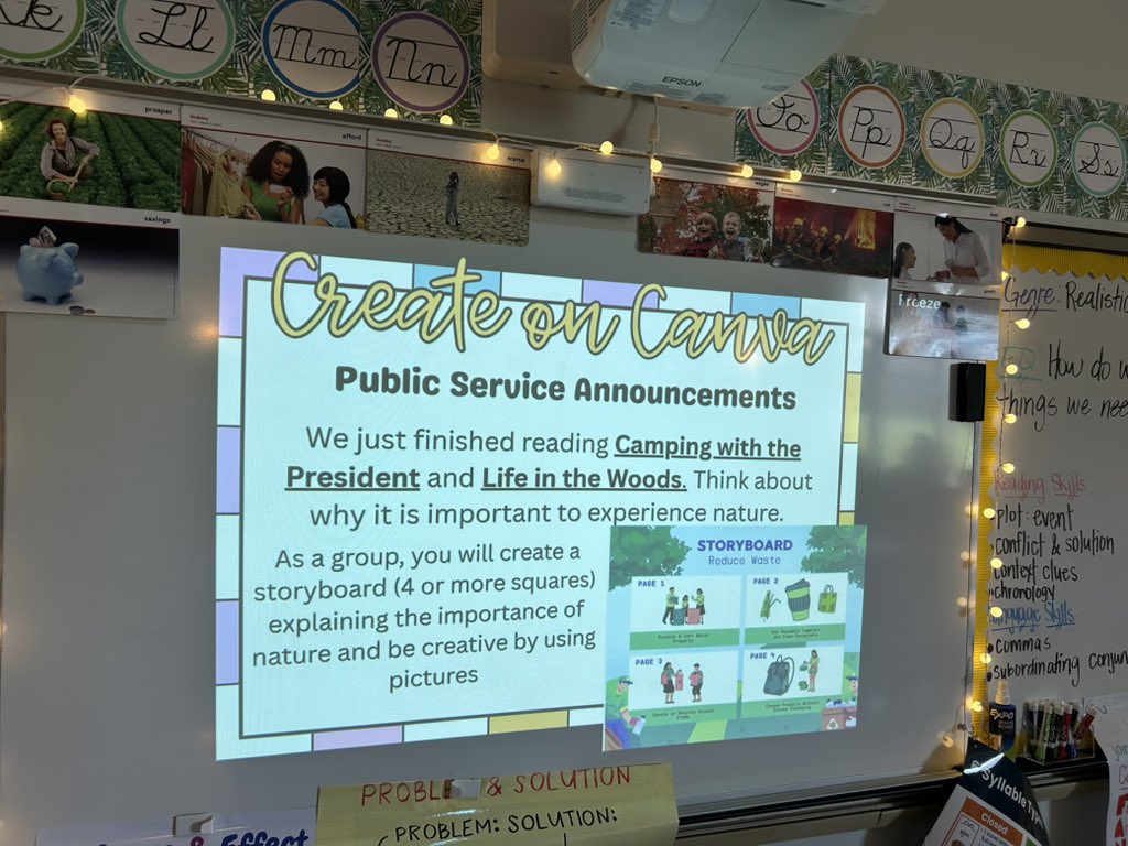 Ms_Simpson7's tweet photo. Finishing up Project #1 in Unit 1 using @canva  #PublicServiceAnnouncement #Wonders https://t.co/aUOv7Zlkzj