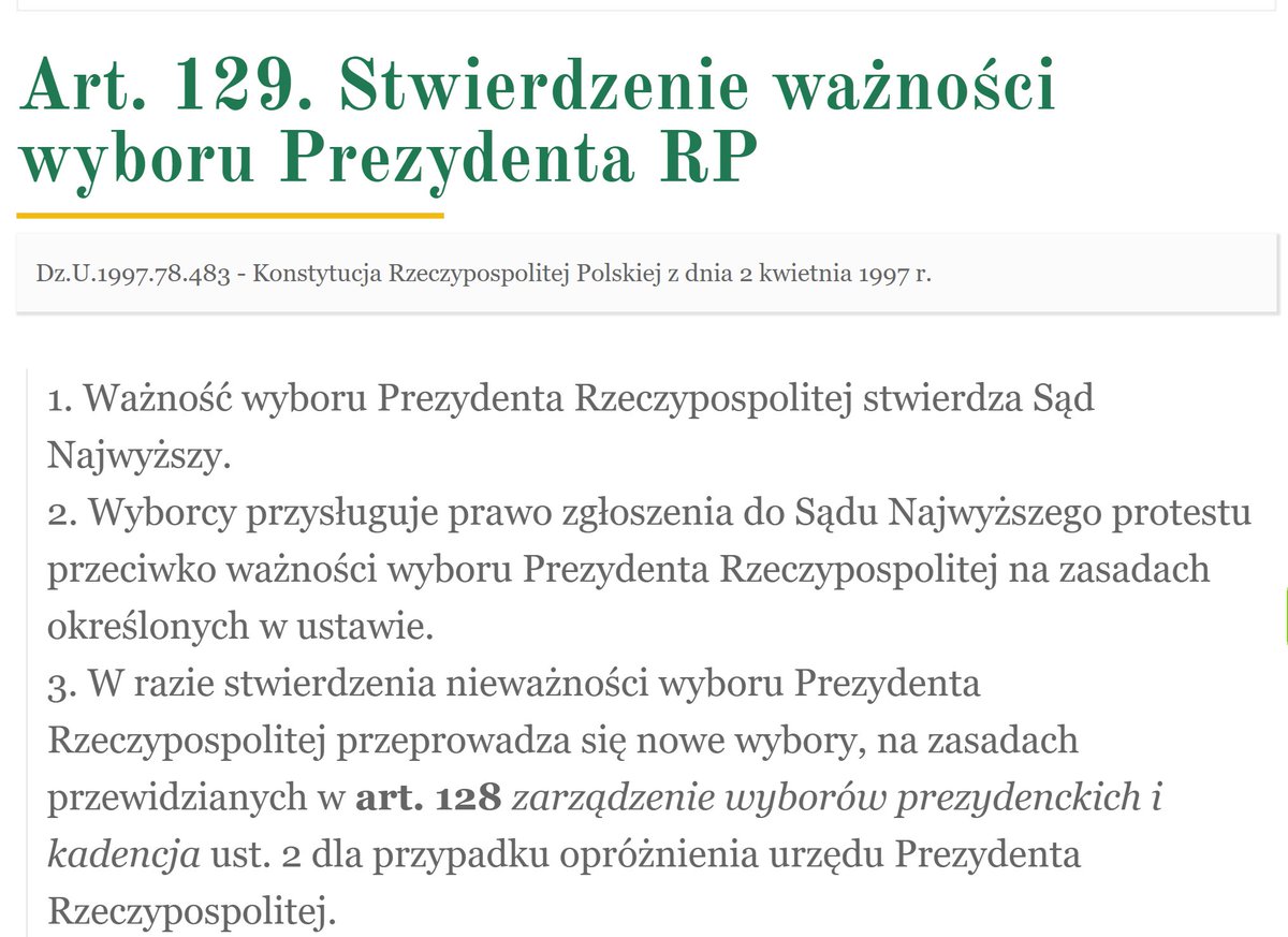 Andrzej Mitura #Mocnytakżeosobno (@andrzejekmitura) on Twitter photo <a href="/donaldtusk/">Donald Tusk</a> Panie premierze ...
To Pan pozwolił na to, aby <a href="/NawrockiKn/">Karol Nawrocki</a> zamieszkał w pałacu i podszywał się pod prezydenta RP !!!
O stwierdzeniu ważności wyboru Prezydenta RP w naszej konstytucji jest napisane :
1. Ważność wyboru Prezydenta Rzeczypospolitej stwierdza Sąd Najwyższy.
2. Wyborcy <a href="/donaldtusk/">Donald Tusk</a> Panie premierze ...
To Pan pozwolił na to, aby <a href="/NawrockiKn/">Karol Nawrocki</a> zamieszkał w pałacu i podszywał się pod prezydenta RP !!!
O stwierdzeniu ważności wyboru Prezydenta RP w naszej konstytucji jest napisane :
1. Ważność wyboru Prezydenta Rzeczypospolitej stwierdza Sąd Najwyższy.
2. Wyborcy