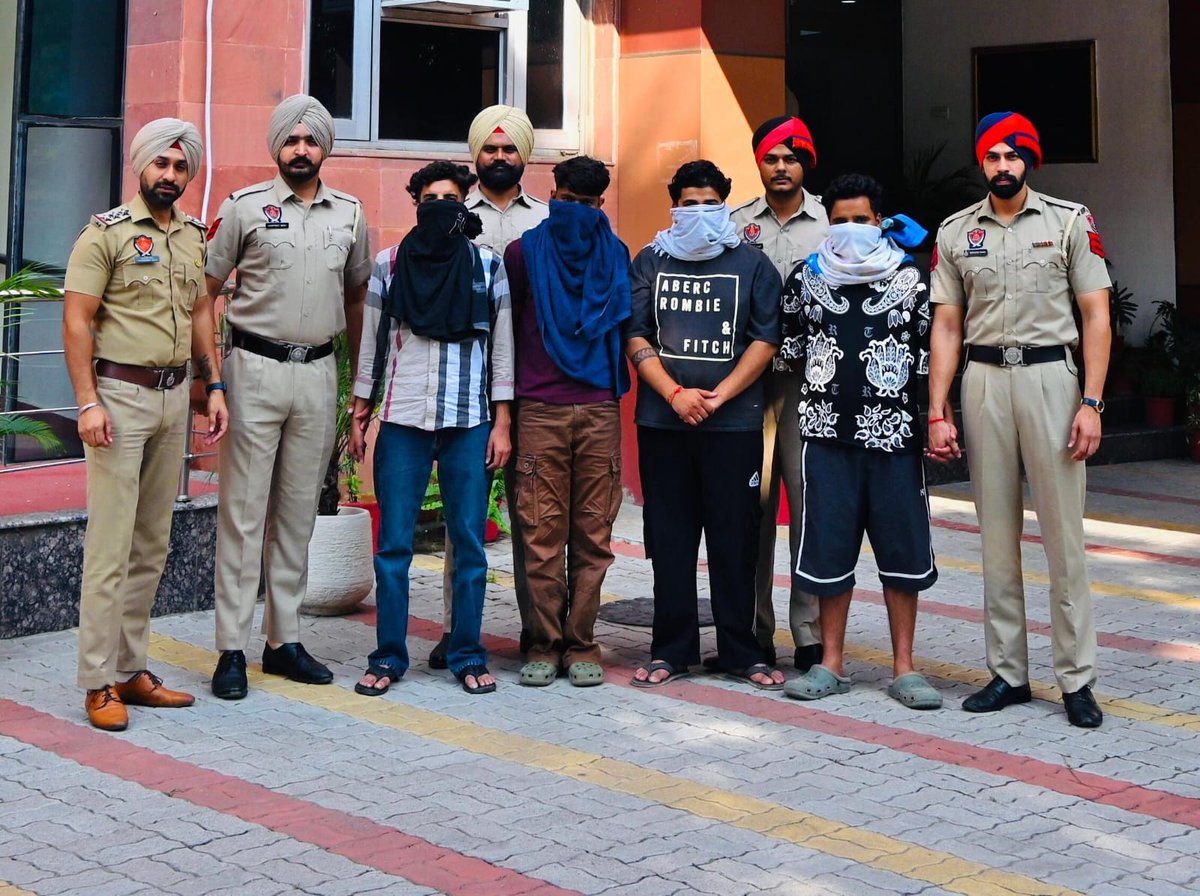PunjabPoliceInd's tweet photo. In a decisive action, State Cyber Crime Wing #Punjab busts a mule account racket running across states, arresting 4 who duped victims of crores of rupees nationwide.

The racket bought bank accounts from vulnerable people for small sums and used them to launder cybercrime funds. For 2 years, they ran hundreds of mule accounts to channel money abroad via crypto exchanges: @DGPPunjabPolice

Recoveries: ₹10.96 lakh cash, 9 mobile phones, 1 laptop, 32 debit cards, 10 SIMs, 15 bank passbooks & 1 cheque book.

An FIR has been registered at the State Cyber Crime Police Station (@CyberCrimePbInd), and further investigation is underway to trace the kingpins.