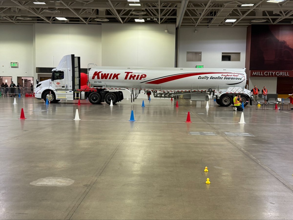 wistrux's tweet photo. 🚛🏆 The National Truck Driving Championships kick off this morning with their first few runs! Best of luck to all the incredible drivers!

A huge THANK YOU to Kwik Trip for their generous donation of a truck! 👏

#NTDC #TruckDriving #ThankYouKwikTrip https://t.co/Lj1LUUCPa2
