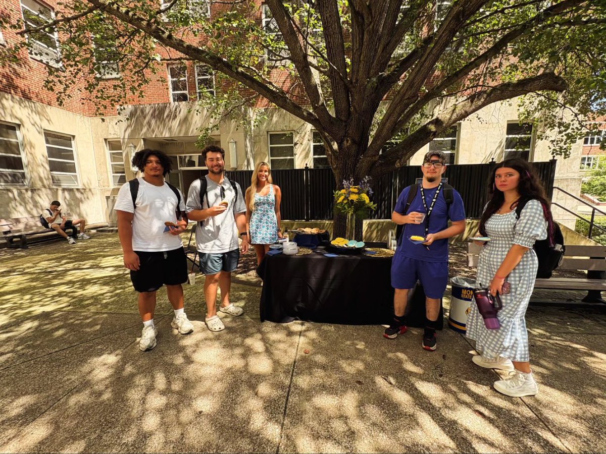 MSUCBT's tweet photo. It's great to have you back, Eagles!🟡🔵🦅

Thank you to everyone who stopped by to enjoy cookies with us during our annual Smith College of Business &amp; Technology Cookies with the college event. 

Wishing you a great 2025-2026 academic year. Keep soaring higher, Eagles! https://t.co/vCrZ5jFMr1