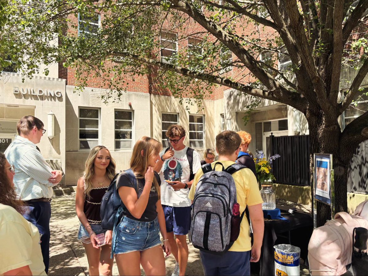 MSUCBT's tweet photo. It's great to have you back, Eagles!🟡🔵🦅

Thank you to everyone who stopped by to enjoy cookies with us during our annual Smith College of Business &amp; Technology Cookies with the college event. 

Wishing you a great 2025-2026 academic year. Keep soaring higher, Eagles! https://t.co/vCrZ5jFMr1
