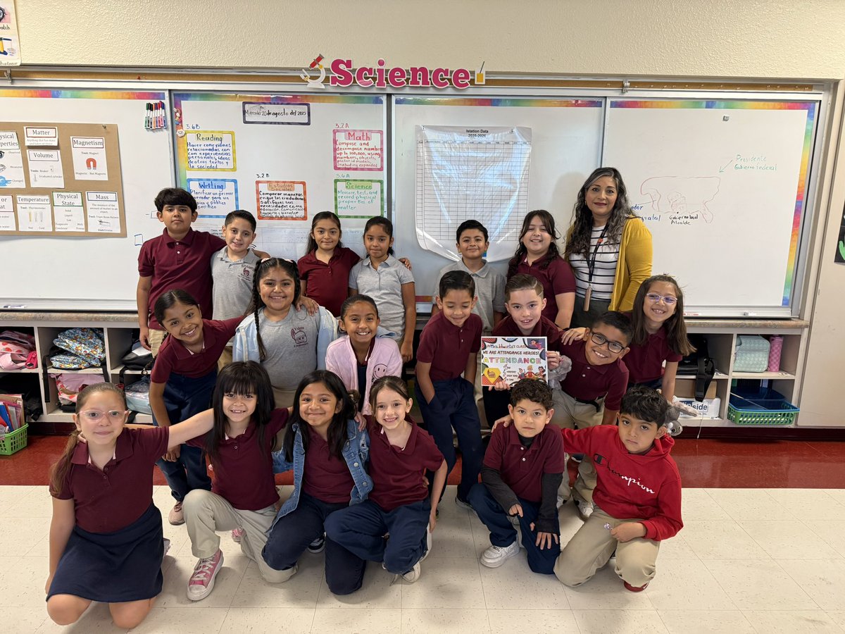 yeswarriors1's tweet photo. 🎉 Congratulations to our attendance heroes 🎉Thank you for showing up every day and on time! Your commitment makes a difference 🏆👏🏽#AttendanceMatters #EveryDayCounts at YES #BowsUp 🏹 Go Warriors! @AmyAlarcon23 @YsletaISD Congrats to Mrs Huerta’s &amp; Ms. Mendozas class! https://t.co/6FCXdQ1fdi