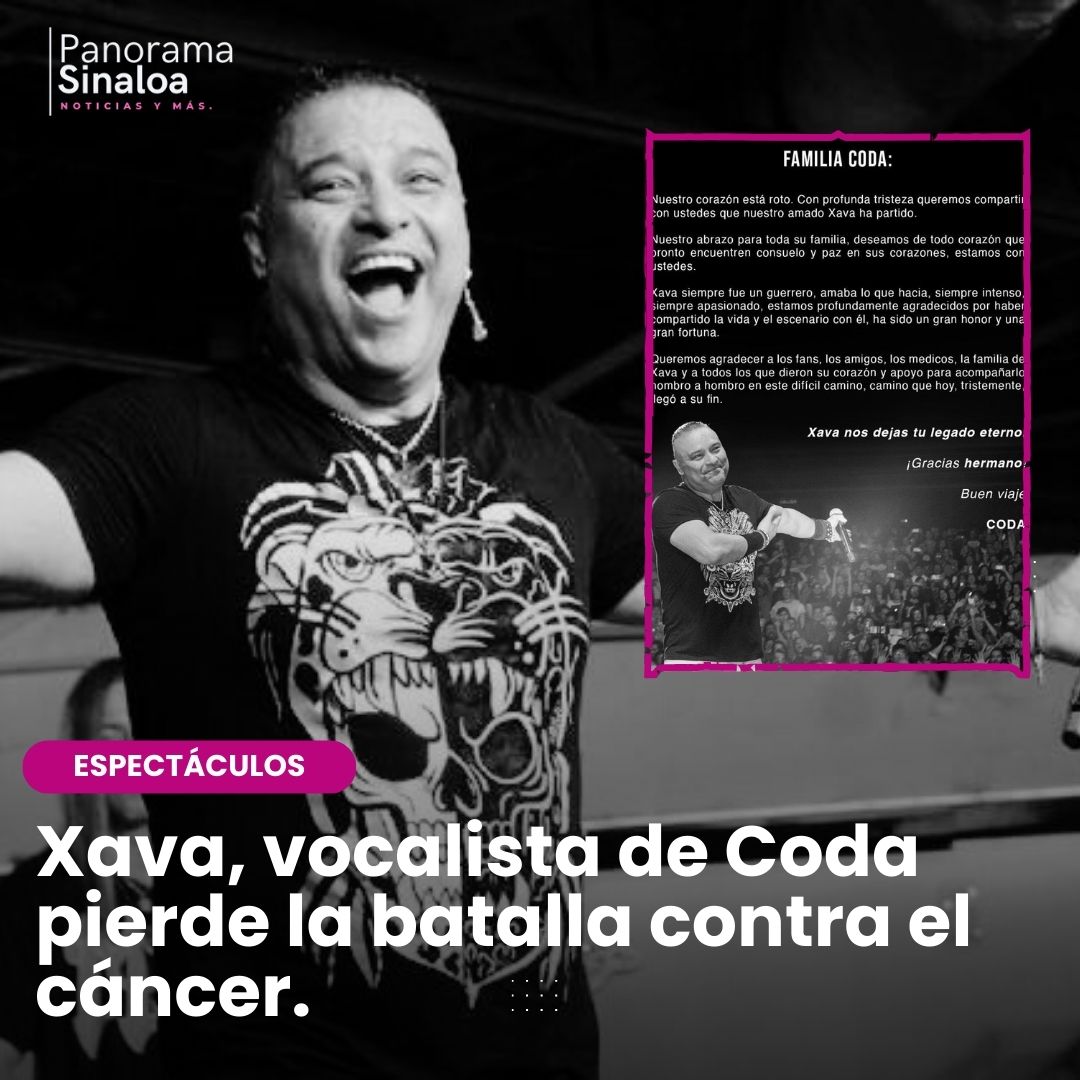 Xava Drago ha partido, esto fue confirmado en un comunicado emitido por la agrupación a la que pertenecía "Coda", apenas ayer se dio a conocer que se haría un homenaje en vida en el mes de septiembre al intérprete de la canción "Aún te amo".