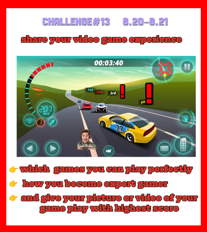 alexmartinbtc's tweet photo. Challenge#13   8.20–8.21
Design your own Daily Task Card💢

Share your video game experience
which games you like most, how you become expert of that game tell us. also share some picture or video so that we can understand of your game.
 @Tabizens @Momoa_crypto #MyDailyTask https://t.co/rdayJFoIRf