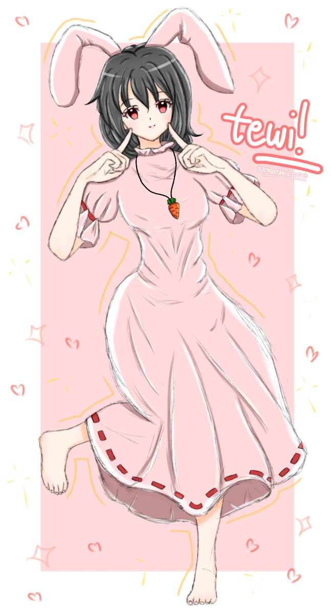 chloesblupees's tweet photo. TEWIIII 🐰🥕🥕
requested by my bf ₍ᐢ..ᐢ₎♡
°
°
°
°
#tewiinaba #touhou #fanart #illustration #animeart #ibispaint #artmoots https://t.co/9fLaYgfDR0