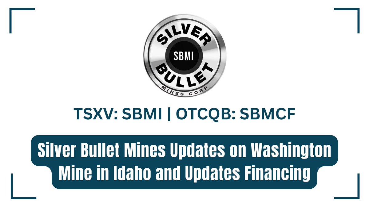 InvestorNews (@in8news) on Twitter photo Silver Bullet Mines Updates on Washington Mine in Idaho and Updates Financing bit.ly/4733aME
#Silver #SilverBulletMines <a href="/BulletMines/">Silver Bullet Mines Corp.</a> $SBMI.V $SBMCF Silver Bullet Mines Updates on Washington Mine in Idaho and Updates Financing bit.ly/4733aME
#Silver #SilverBulletMines <a href="/BulletMines/">Silver Bullet Mines Corp.</a> $SBMI.V $SBMCF