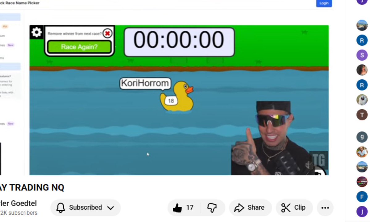 TG-CAPITAL (@tylerg_capital) on Twitter photo When you finally figure out how to do a duck race for <a href="/ApexTradeFund/">ApexTraderFunding</a> giveaways. I’m the world’s best commentator of the duck races. congrats to the winners love you guys. QUACK QUACK 🦆🦆🦆 When you finally figure out how to do a duck race for <a href="/ApexTradeFund/">ApexTraderFunding</a> giveaways. I’m the world’s best commentator of the duck races. congrats to the winners love you guys. QUACK QUACK 🦆🦆🦆
