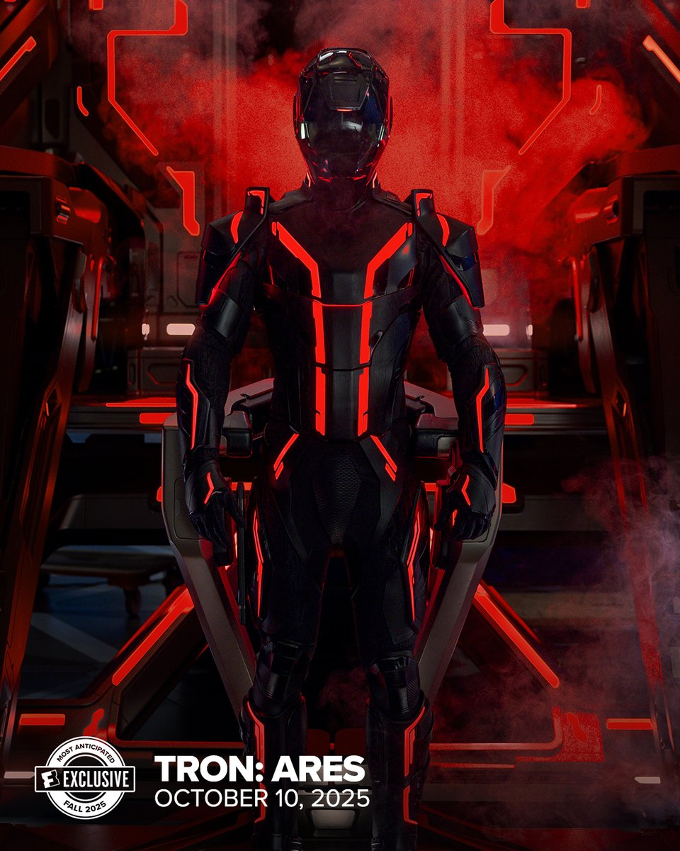 Fandango's tweet photo. Check out a new exclusive image from #TronAres, which was just named the most anticipated movie of the fall season in a Fandango survey of over 2,000 moviegoers. 

Only in theaters October 10. https://t.co/vbq0FF4vXV
