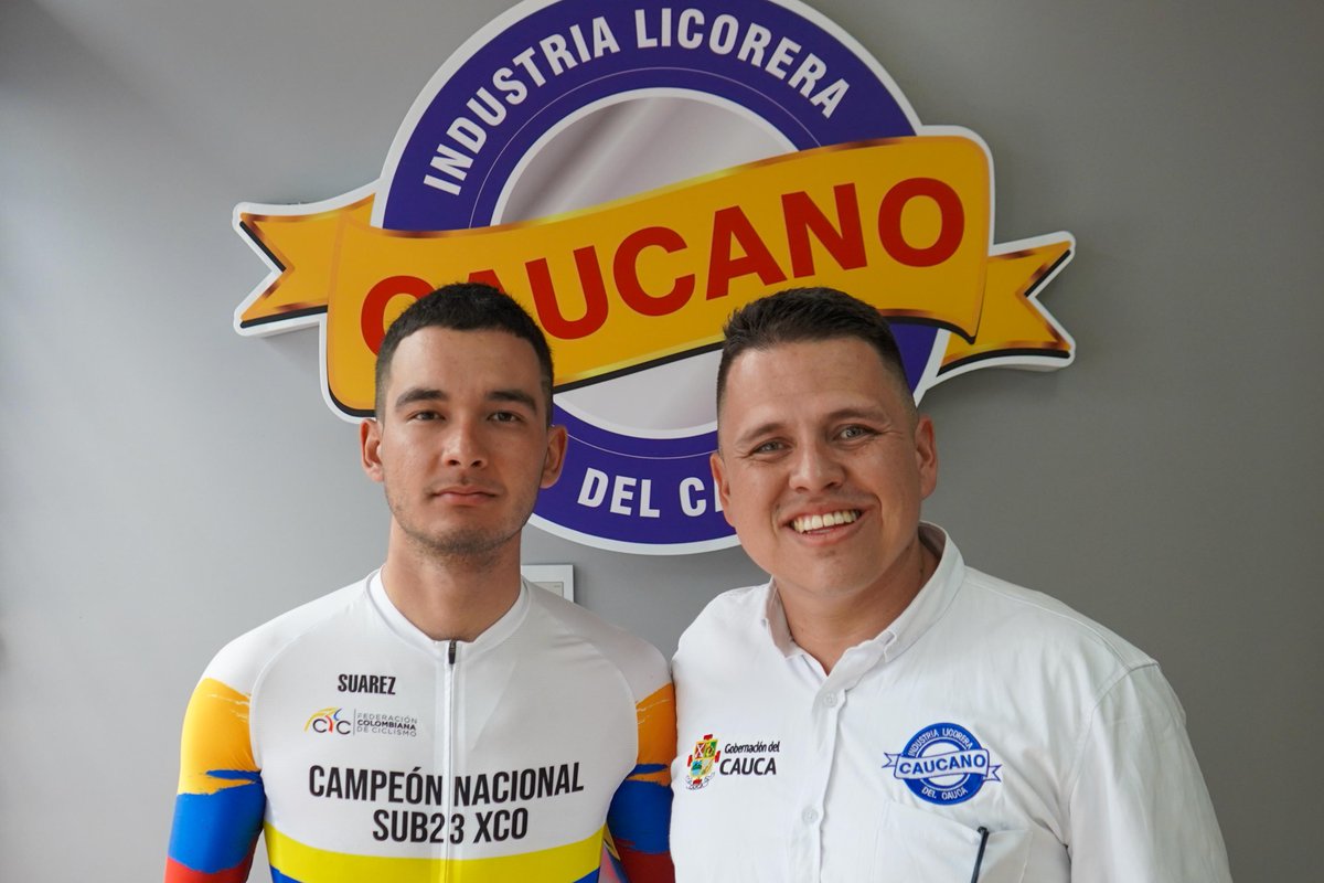 licoreracauca's tweet photo. 💚💙 La ILCauca, bajo la gerencia de Samuel Londoño, impulsa el deporte, la cultura y la educación.

🚵‍♂️ Alex Andrés Pabón, Campeón Nacional Sub 23 XCO 2025 y múltiple ganador nacional, es orgullo caucano y ejemplo de constancia. 🌟

#ILCauca
#ComprometidosConElProgreso https://t.co/58uld0ozeK