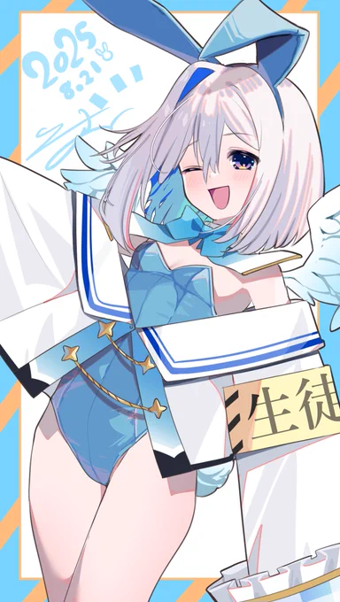 間に合った!天使 #バニーの日2025 #かなたーと