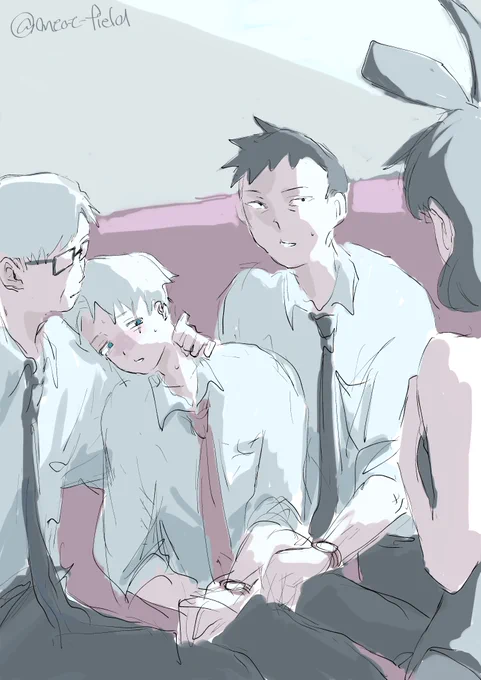 モブ水(モブ同僚水) バニー(を無視して男を触りまくる人)の日