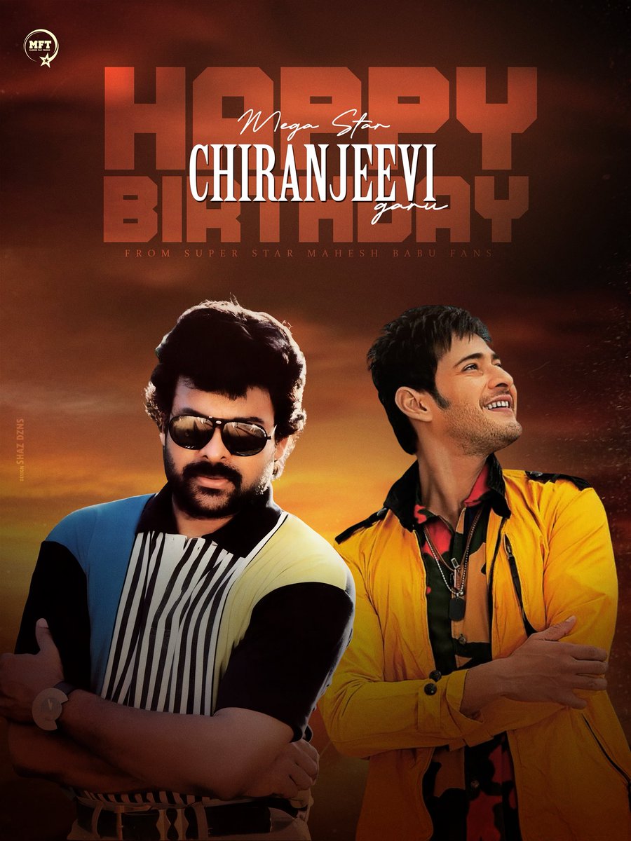 Mahesh Babu Trends ™ (@maheshfantrends) on Twitter photo Wishing the legend whose uncompromising dedication elevated every step and who became the household hero of cinema with years of commitment...the Megastar <a href="/KChiruTweets/">Chiranjeevi Konidela</a> garu 🤗 Here’s to another year of greatness...Best wishes from all Superstar <a href="/urstrulyMahesh/">Mahesh Babu</a> fans ♥️ Wishing the legend whose uncompromising dedication elevated every step and who became the household hero of cinema with years of commitment...the Megastar <a href="/KChiruTweets/">Chiranjeevi Konidela</a> garu 🤗 Here’s to another year of greatness...Best wishes from all Superstar <a href="/urstrulyMahesh/">Mahesh Babu</a> fans ♥️