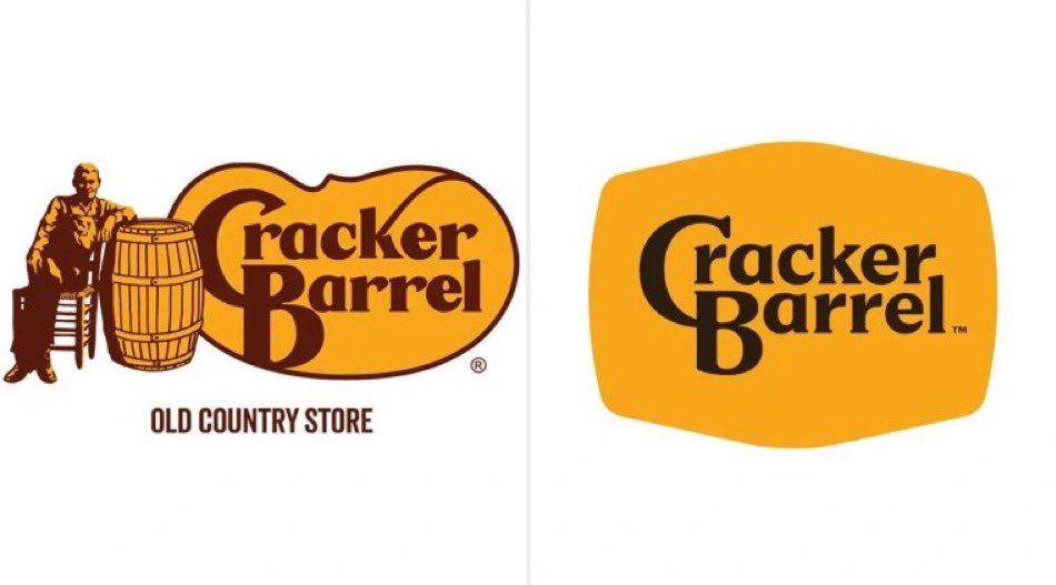 realtoriabrooke's tweet image. UPDATE — The Cracker Barrel rebrand tanked the company’s stock price, dropping 10% following the announcement and rollout. @seanmdav