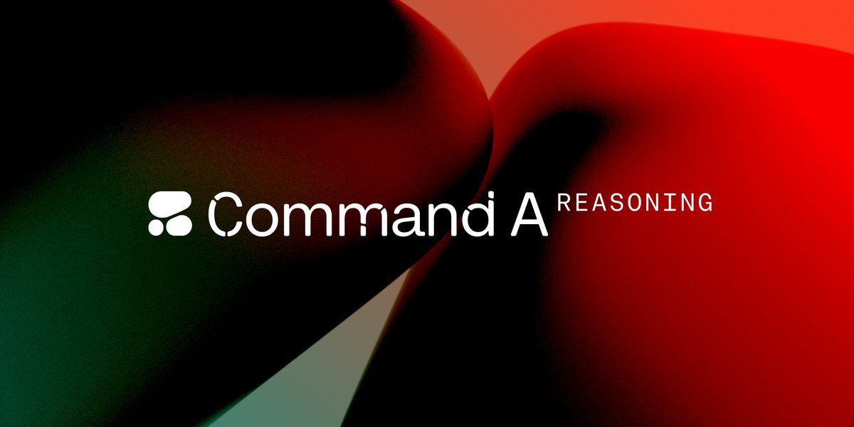 Introducing Command A Reasoning, our most advanced model for enterprise reasoning tasks.