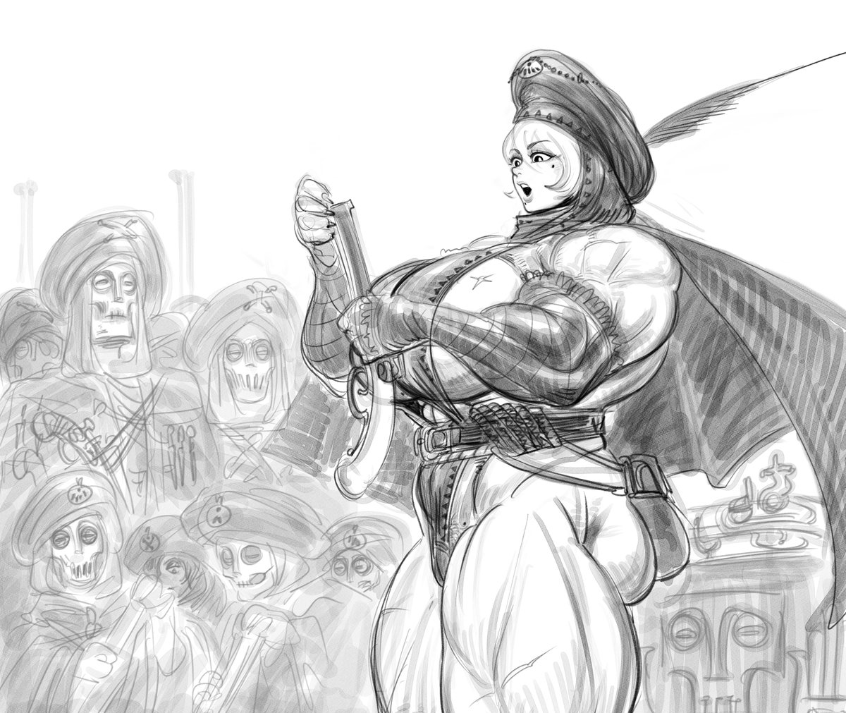 Bashira's Powder gun lesson.