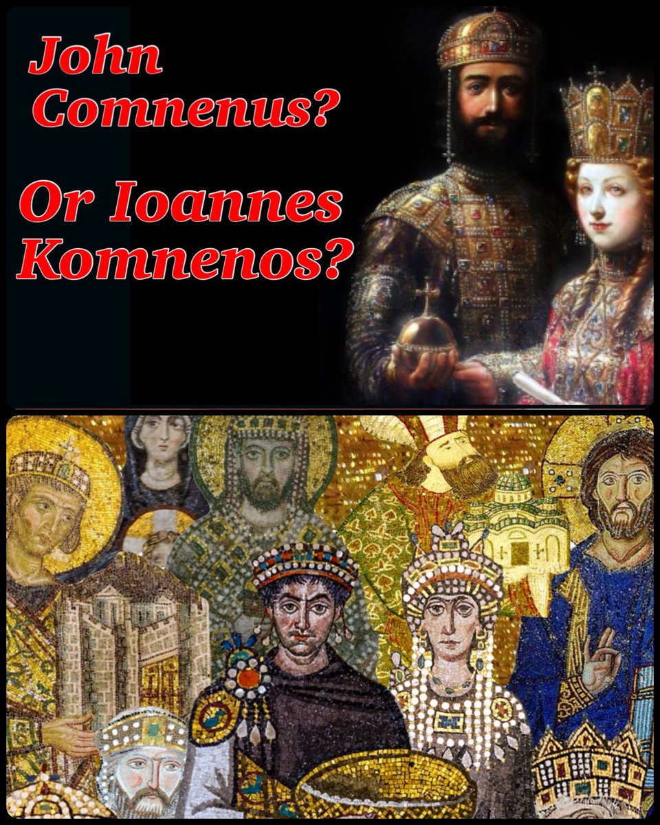 I have always wondered - especially in older works, why was the transliteration of historical Greek names often modified for no logical reason?

Why would we ever transliterate it as Alexius Comnenus instead of Alexios Komnenos?

Some thoughts🧵🧵