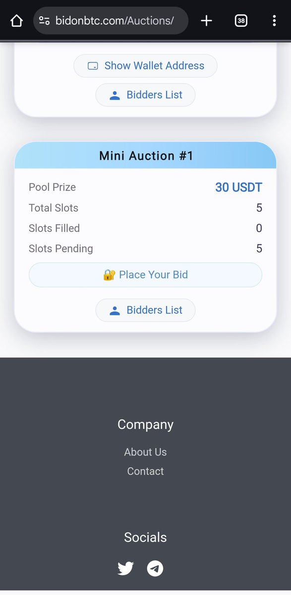 Bid_on_BTC's tweet photo. Don't forget to participate in our giveaway and earn free 30USDT by simple click of login button.
#BTC #BOBTC #USDT #Giveaway #Auctionusdt https://t.co/eEKfQiHAFH