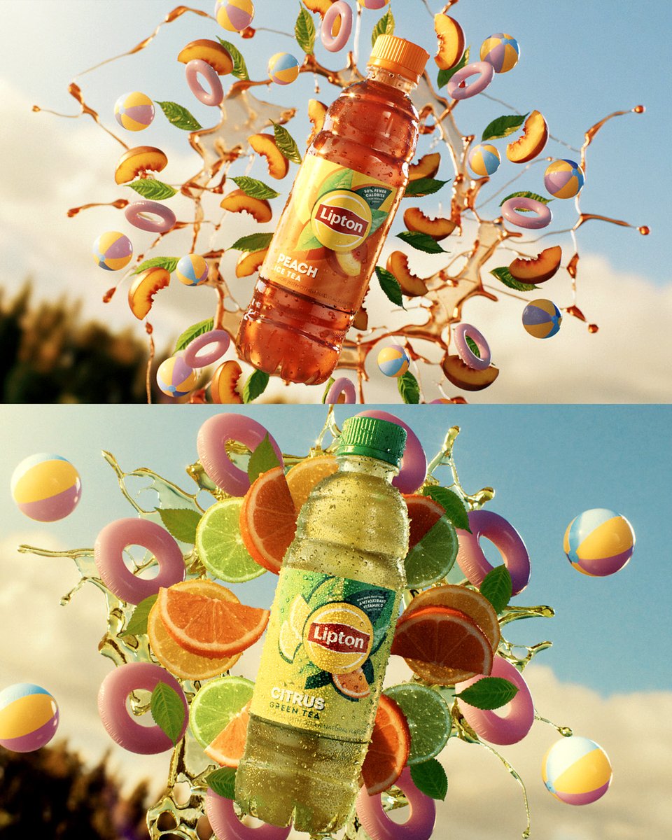 bleedvfx's tweet photo. A CG kaleidoscope of fruit, fizz, and @Lipton freshness.
A vibrant burst of summer energy, crafted to swirl your senses. #cgi #demo #lipton #animation #render https://t.co/AaEBVMkkB7