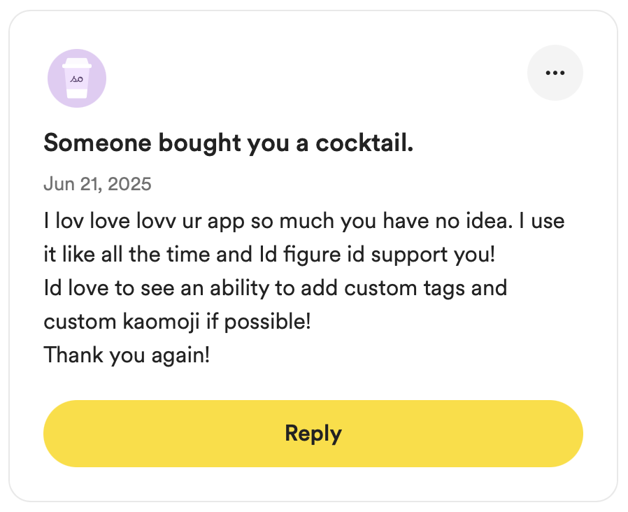 I don't get donations often so this made my day (yes I found it a few months late). Anyway I'm wrapping up a new version of Peachy, to be revealed sooooon ヾ(@^▽^@)ノ