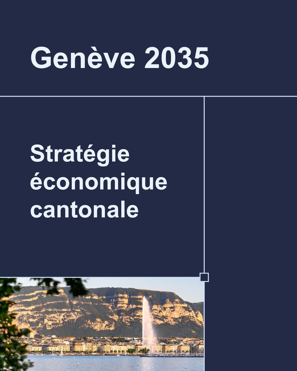 Nouvelle stratégie économique cantonale: un cap clair pour assurer la prospérité et l’attractivité du canton 🚀
Le DEE a élaboré une nouvelle stratégie économique cantonale, qui vient d’être entérinée par le Conseil d’État. 
📖 Pour consulter la Stratégie: ge.ch/document/strat…