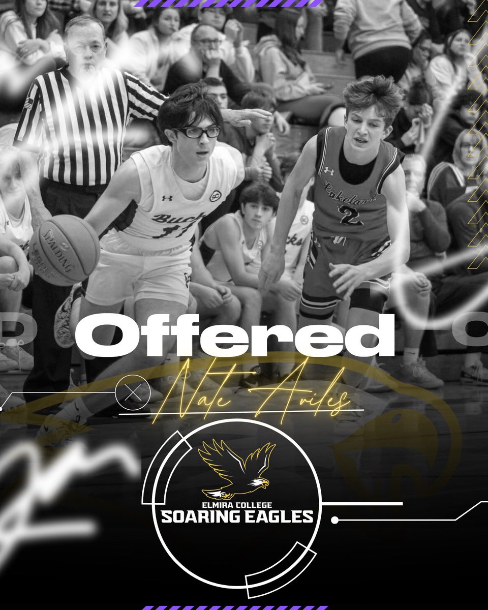 Nate Aviles (@nate_aviles11) on Twitter photo After a great conversation & campus visit with Head Coach Denis Tobin, I am excited to announce I received an offer to play basketball at Elmira College! Thanks Coach Tobin for this opportunity! Go Soaring Eagles!!!
<a href="/ElmiraMBB/">Elmira College Men's Basketball</a> <a href="/DunmoreBucksAD/">Dunmore Athletics</a> After a great conversation & campus visit with Head Coach Denis Tobin, I am excited to announce I received an offer to play basketball at Elmira College! Thanks Coach Tobin for this opportunity! Go Soaring Eagles!!!
<a href="/ElmiraMBB/">Elmira College Men's Basketball</a> <a href="/DunmoreBucksAD/">Dunmore Athletics</a>