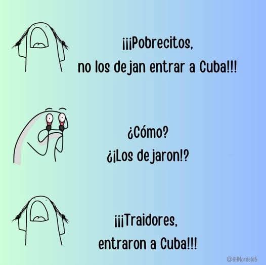 Así se ponen los odiadores cuando algunos de los que se han ido "buscando libertad" regresan...
#Cuba #CDRCuba #TumbaElBloqueo #65AñosCDR