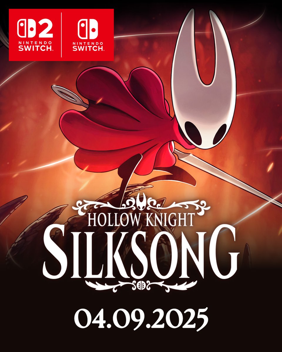 Hollow Knight: Silksong.

In zwei Wochen.

#NintendoSwitch2 #NintendoSwitch