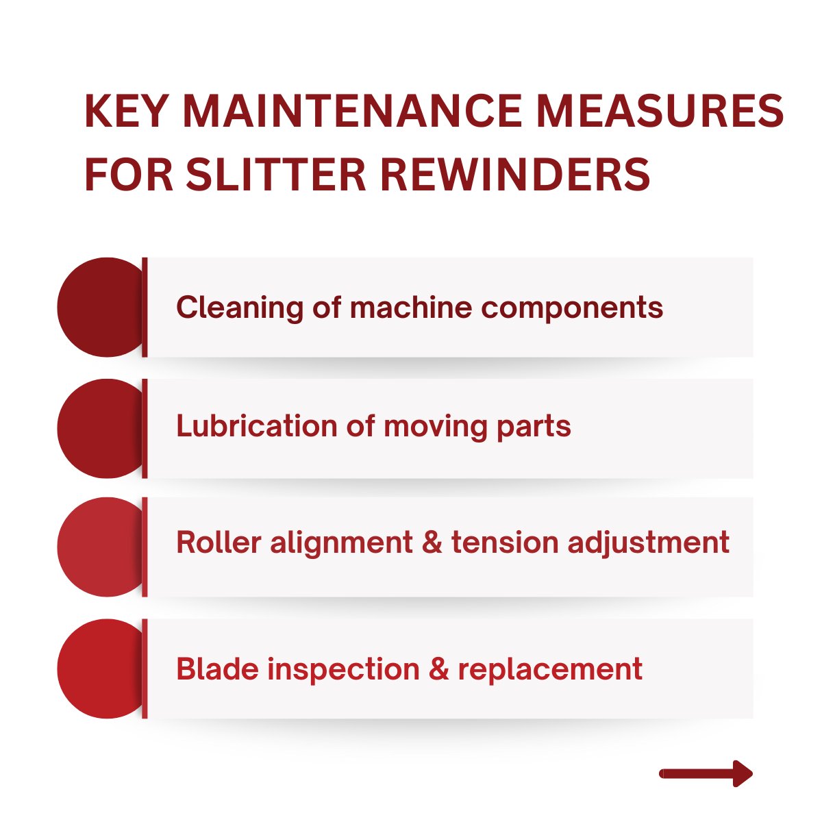 PFFConline's tweet image. #Slitter rewinders play a pivotal role in #cutting and #rewinding materials across various industries. Regular maintenance is vital not only for ensuring optimal performance but also for extending the lifespan of this critical equipment. 
Learn more: conta.cc/41isAlQ