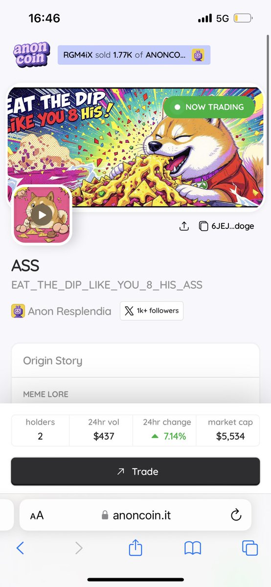 /EAT_THE_DIP_LIKE_YOU_8_HIS_ASS

anoncoin.it/ass