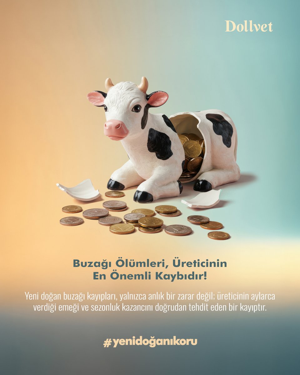 Buzağı ölümleri, üreticinin en önemli kaybıdır!

Yeni doğan buzağı kayıpları, yalnızca anlık bir zarar değil; üreticinin aylarca verdiği emeği ve sezonluk kazancını doğrudan tehdit eden bir kayıptır.

#Yenidoğanıkoru #Dollvet