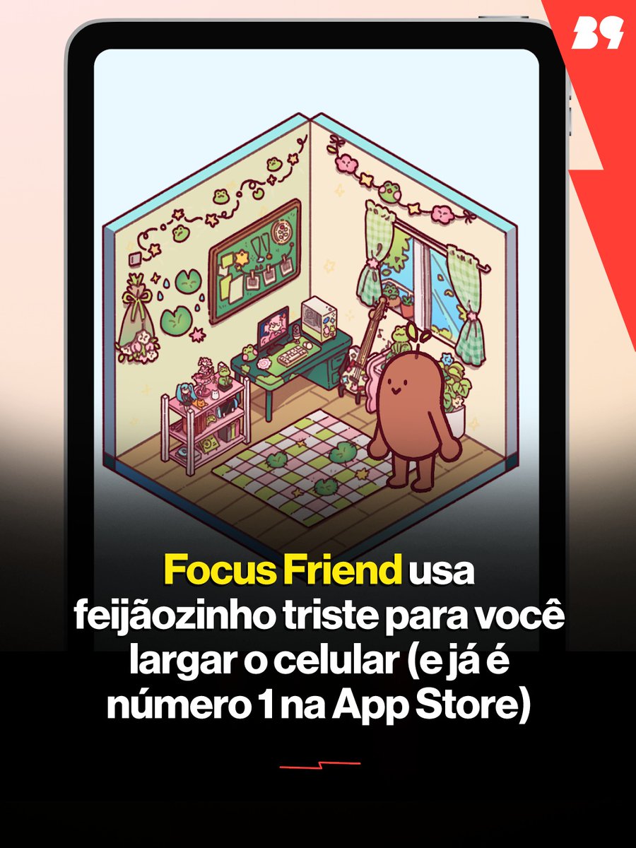 brains9's tweet photo. Um feijãozinho que tricota está dominando a App Store e fazendo todo mundo largar o celular 🫘📱 Focus Friend, app criado por Hank Green (dos Vlogbrothers) e Bria Sullivan, já tem quase 800 mil downloads com uma… #FocusFriend #Produtividade #Apps #DigitalWellbeing #Tech https://t.co/u1yy9nx90S